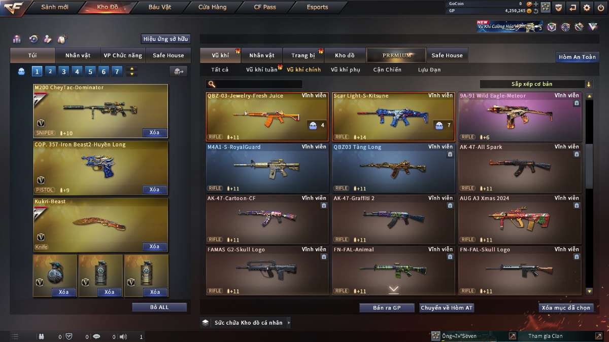 shop acc cf uy tin gia re